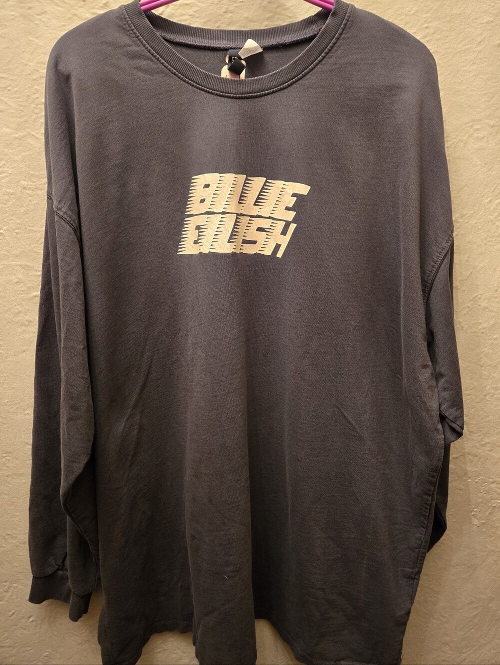 Billie Eilish Oversized Long Sleeve Graphic Tee XL Streetwear Goth